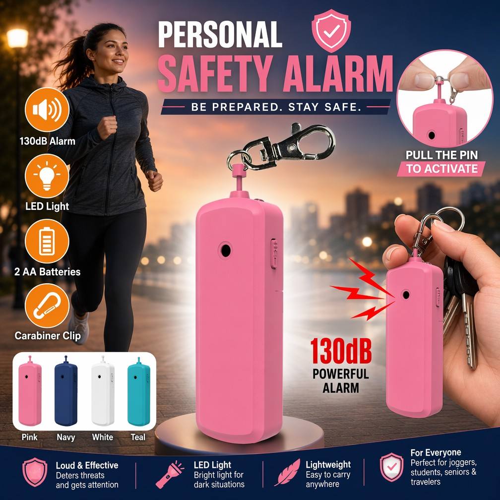 Personal Alarm Keychain - Draagbare 130dB anti-wolf alarm persoonlijke zelfverdedigingsbeveiligingsapparaat