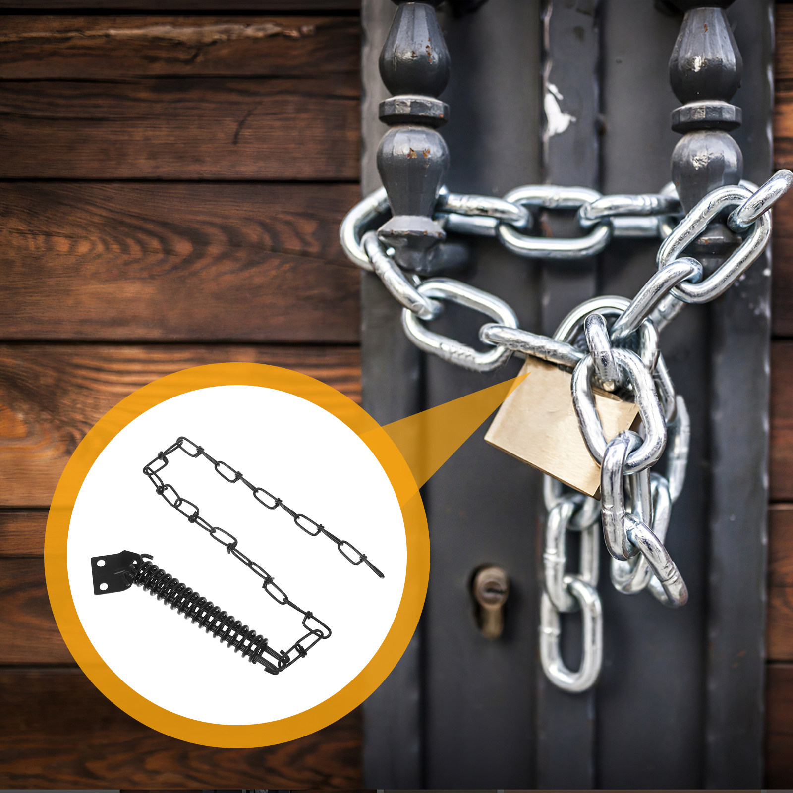 1 set ijzeren deurketting, win - Security Chain Door recensie en prijs