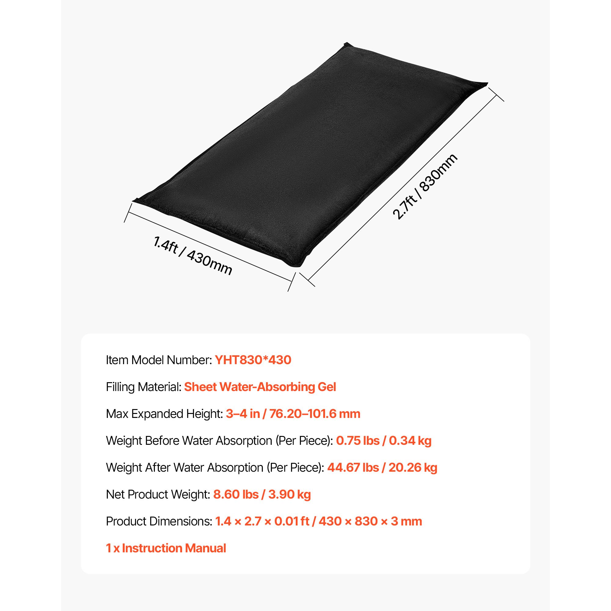 Overstromingsbarrière, 10 stuk - Flood Barrier Bag recensie en prijs